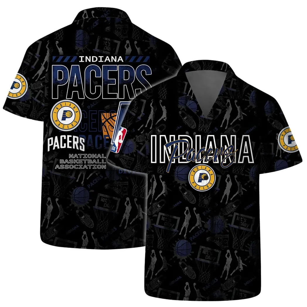 Indiana Pacers NBA Court Style Hawaiian Shirt – TeeAloha