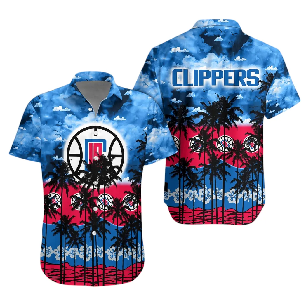 LA Clippers Tropical Sunset Hawaiian Shirt – TeeAloha