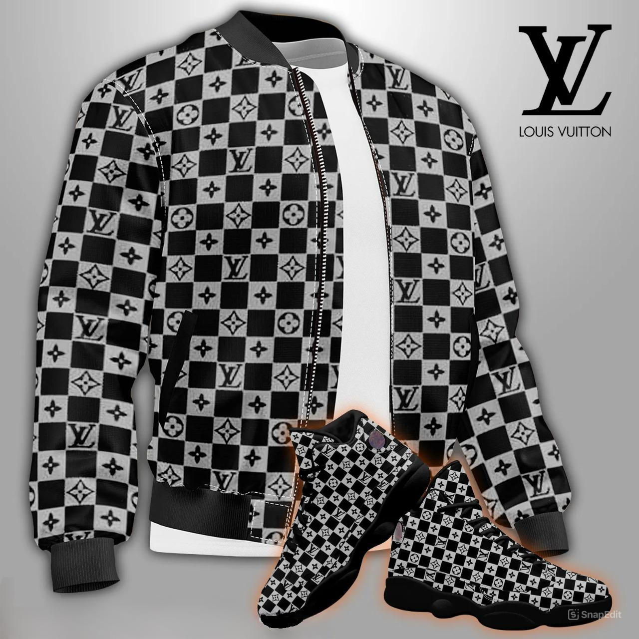 New Release: Combo Jacket Matching the AJ 13 Sneakers – LXB25100632LD Limited Edition Jacket Match AJ 13 Sneaker Hot 2025 LUX-JK+F67-8RUMBWB7