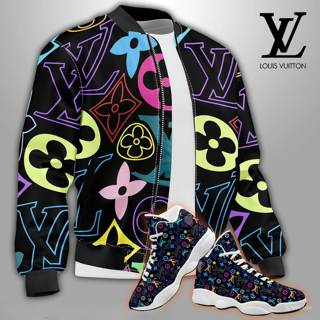 New Release: Combo Jacket Matching the AJ 13 Sneakers – LXB25100631LD Limited Edition Jacket Match AJ 13 Sneaker Hot 2025 LUX-JK+F67-9OORZ5C2