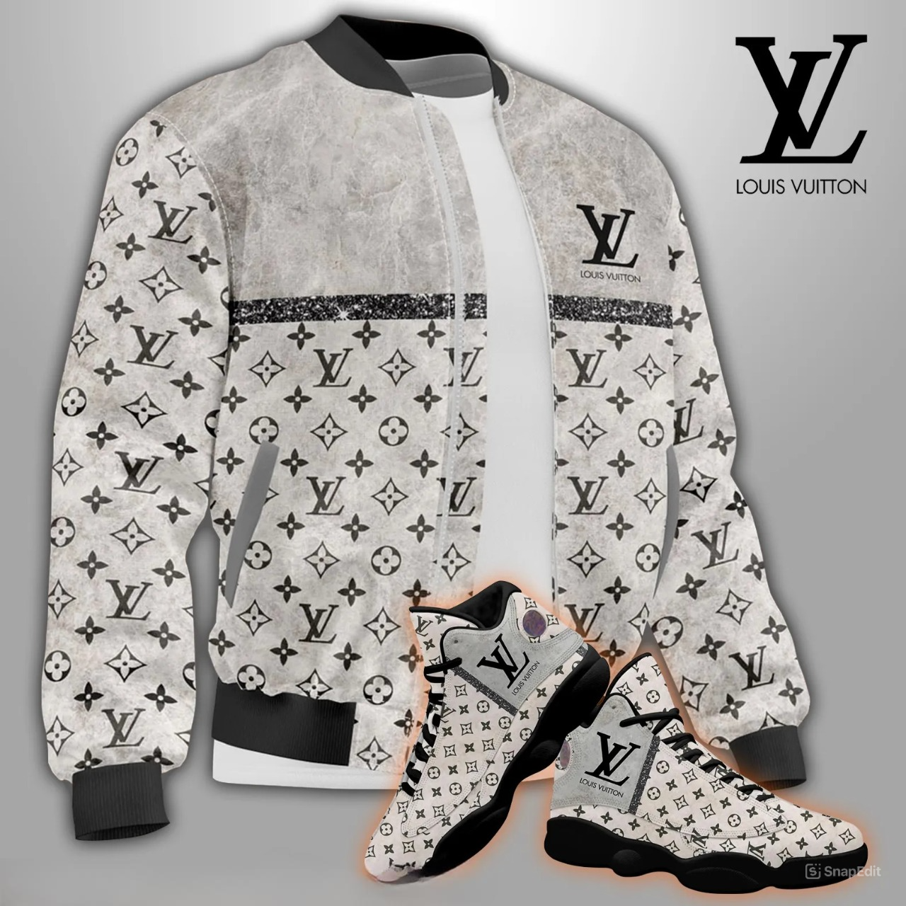 New Release: Combo Jacket Matching the AJ 13 Sneakers – LXB25100632LD Limited Edition Jacket Match AJ 13 Sneaker Hot 2025 LUX-JK+F67-XCRQYIIO