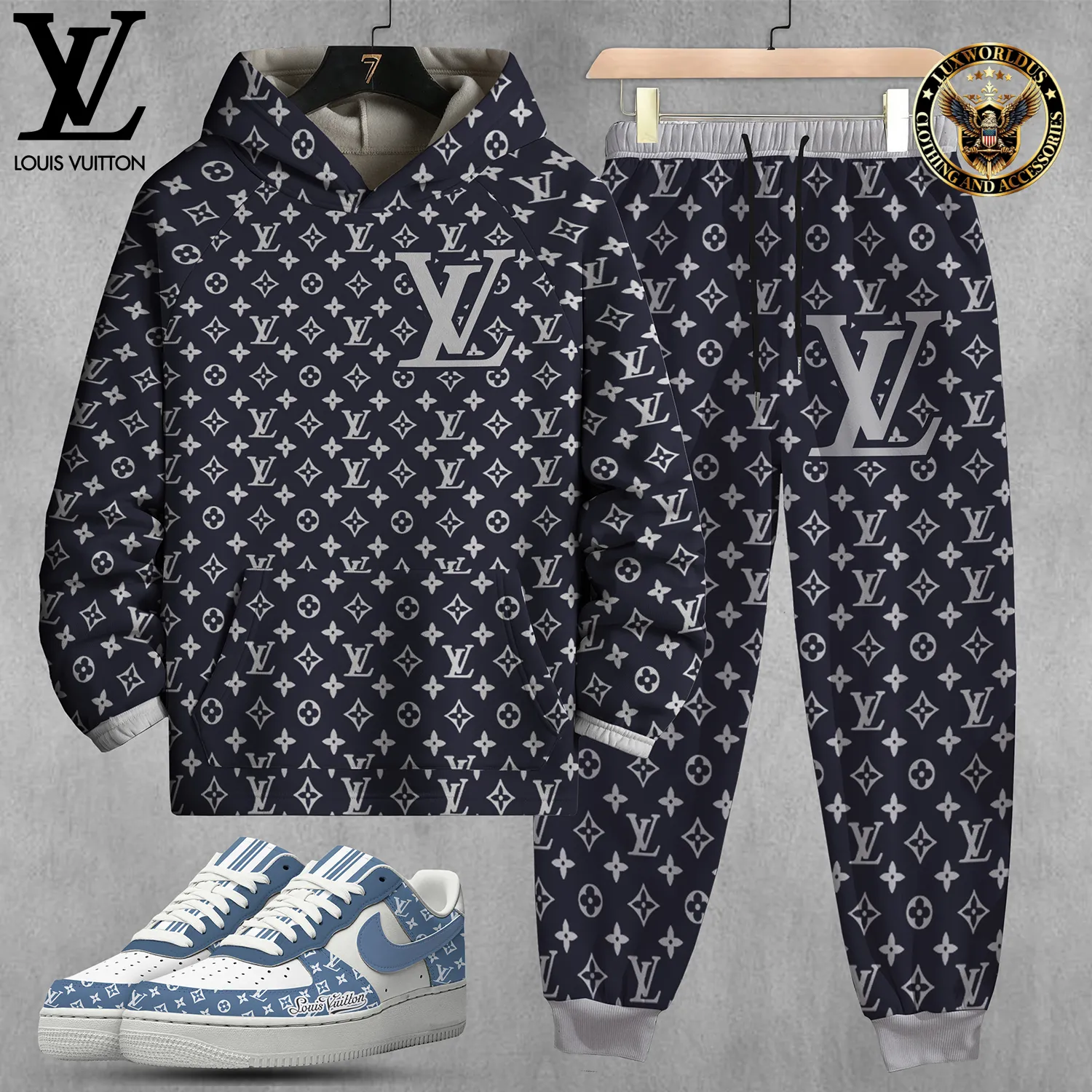 Limited Edition Set Hoodie & Pants Match AF1 Sneaker LUX-AF+CK+F40-0007IXV56EL