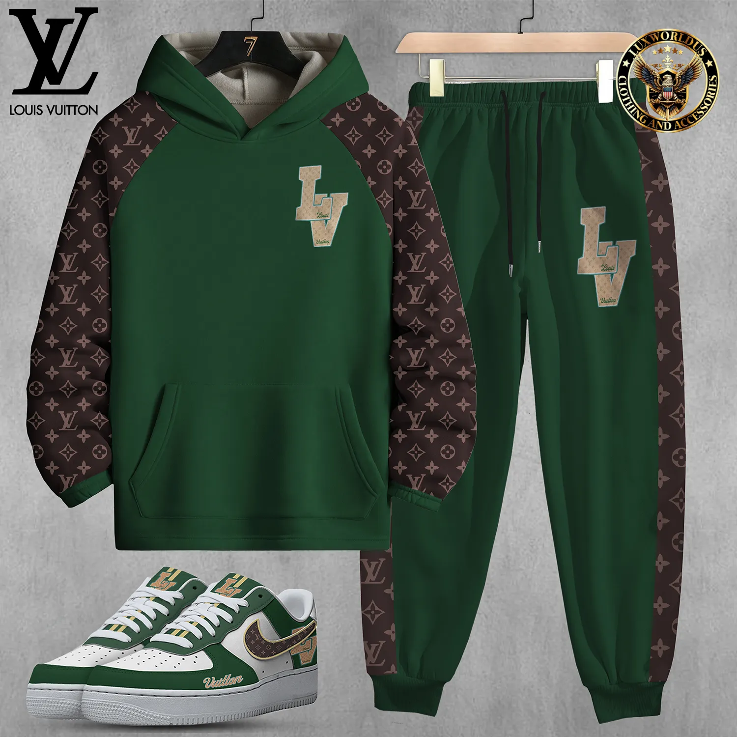 Limited Edition Set Hoodie & Pants Match AF1 Sneaker LUX-AF+CK+F40-000E1JWF163