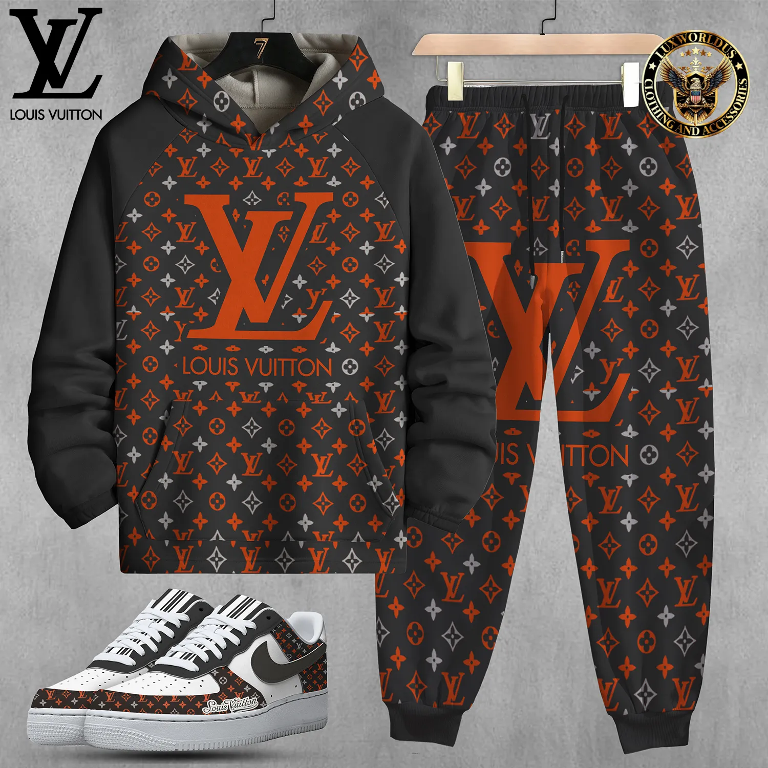 Limited Edition Set Hoodie & Pants Match AF1 Sneaker LUX-AF+CK+F40-000LET4W9XW