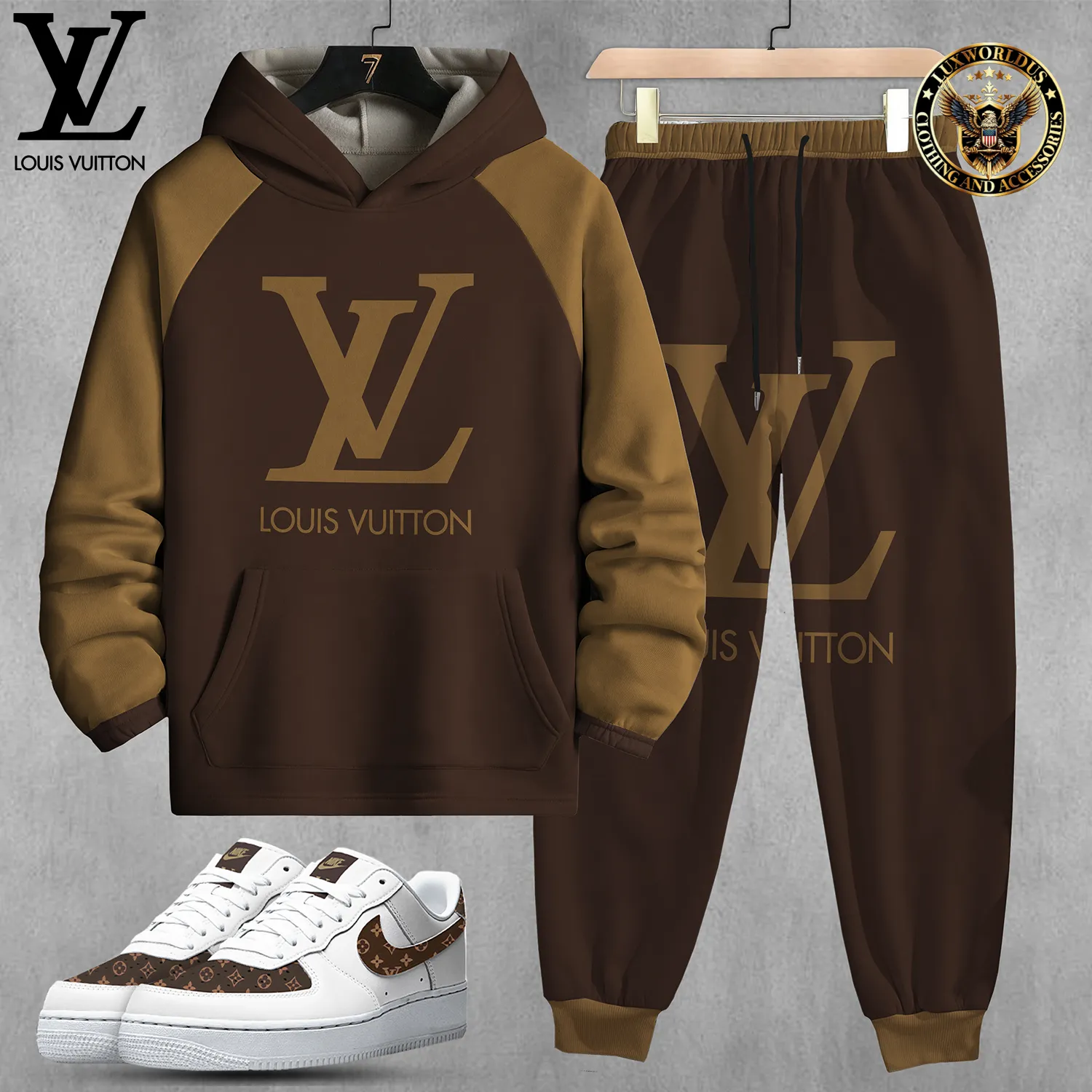 Limited Edition Set Hoodie & Pants Match AF1 Sneaker LUX-AF+CK+F40-000W9YDLYWW