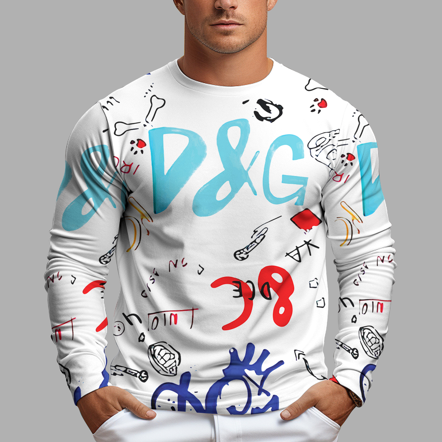 MEW-T16AFLGFC004 Geelong Football Club, Gary Ablett Jnr #4 Limited Edition 3D All Over Printed Shirts For Men & Women Limited Premium Long Sleeves T-Shirt-TU24121338