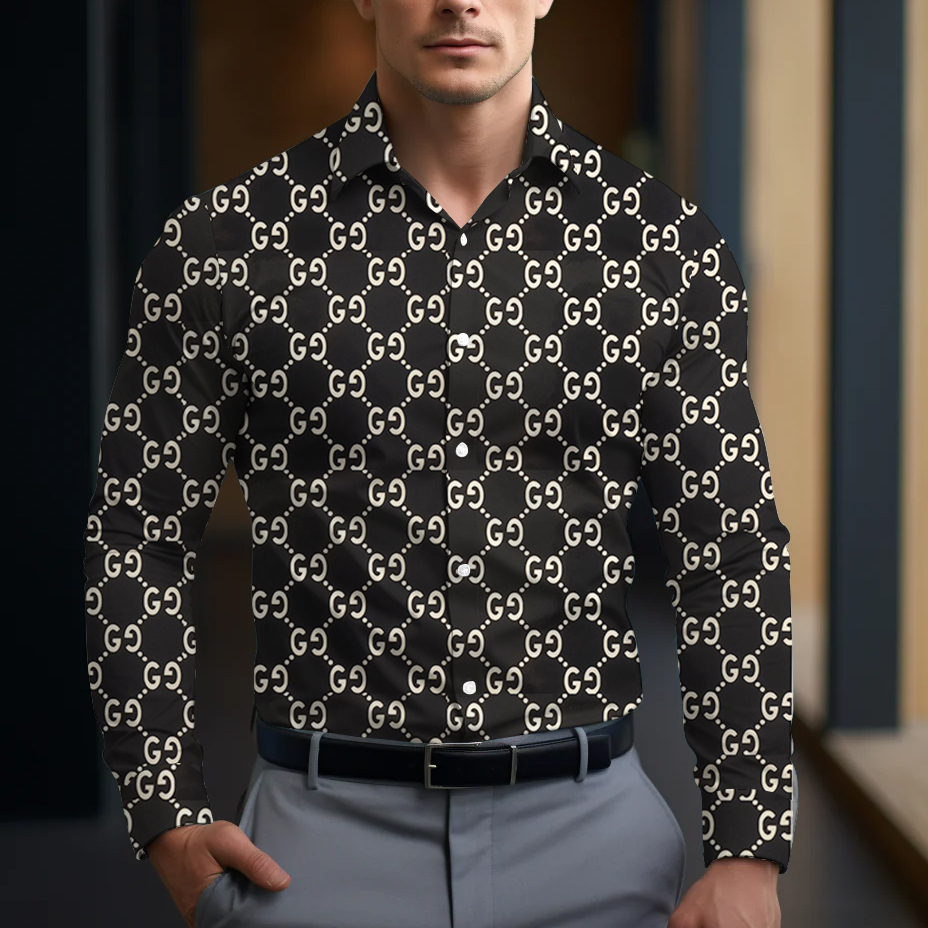 Long Sleeve Button Shirt-CCY-DMM130612