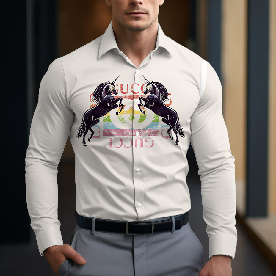 Long Sleeve Button Shirt-CCY-RDG00010503