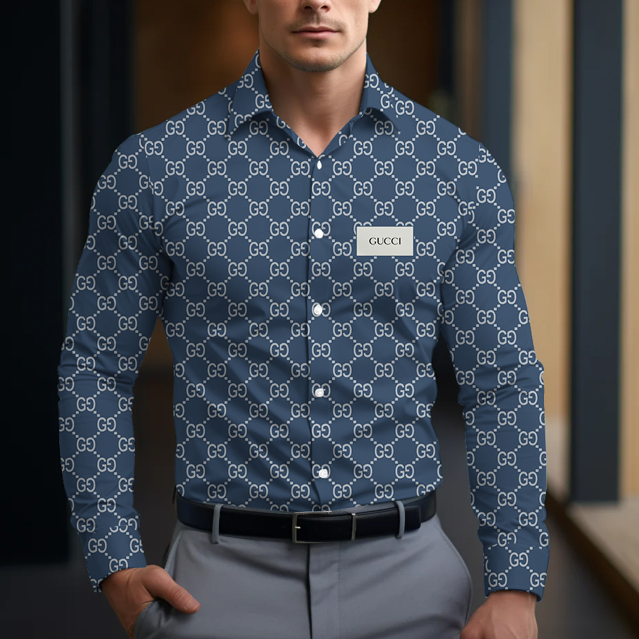 Long Sleeve Button Shirt-CCY-RDG00010517