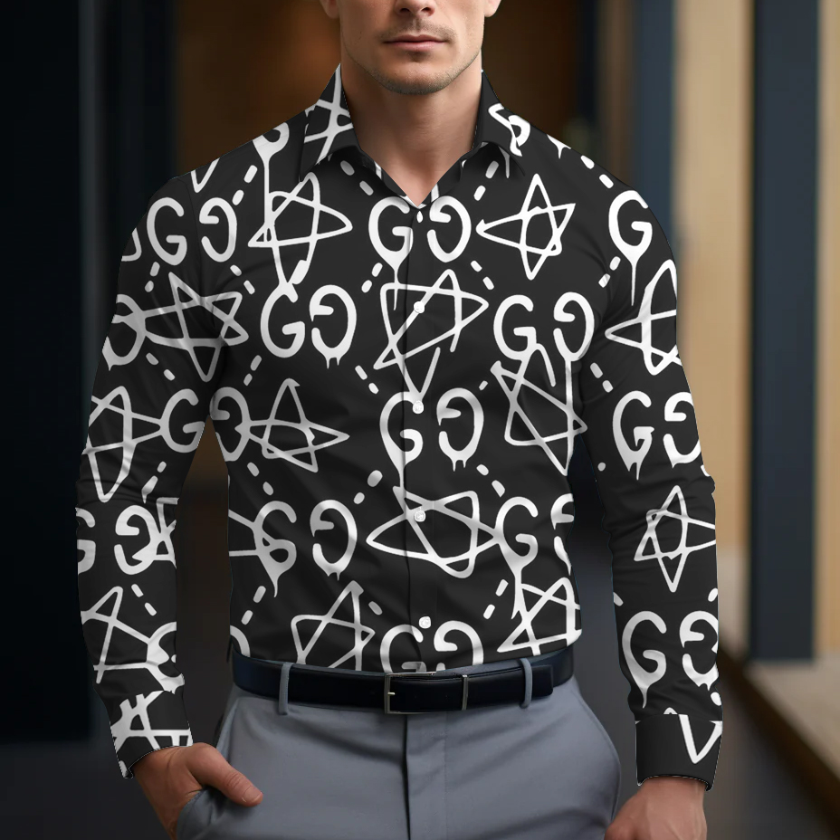 Long Sleeve Button Shirt-CCY-RDG00010520