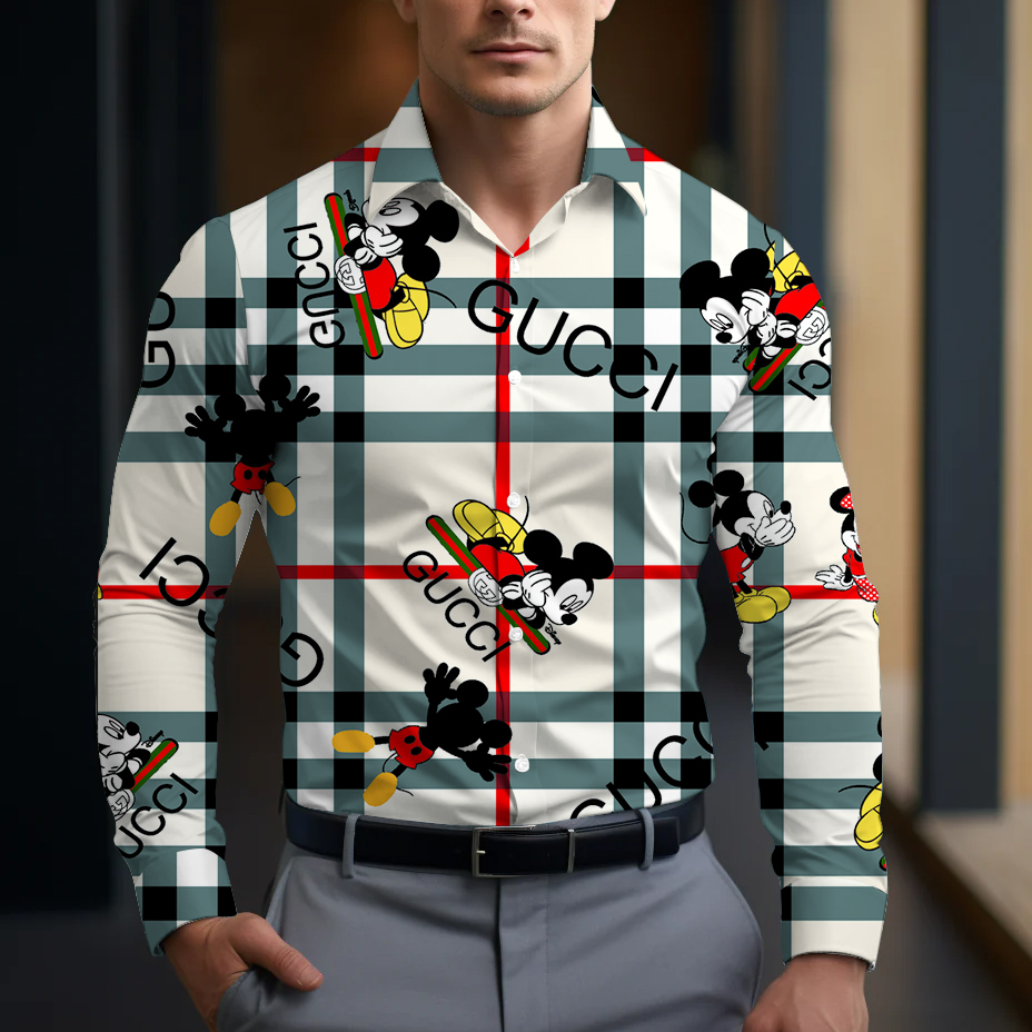 Long Sleeve Button Shirt-CCY-RDG00230470