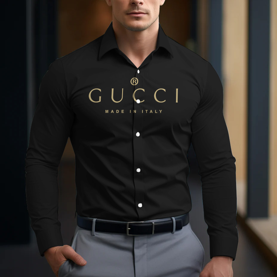 Long Sleeve Button Shirt-CCY-RDG00230476