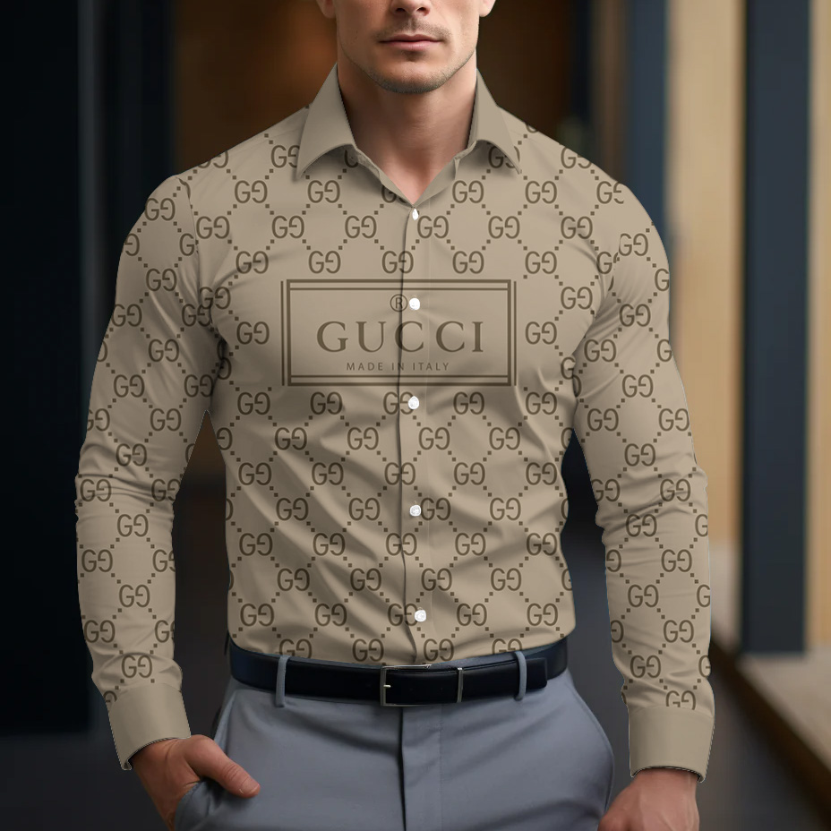 Long Sleeve Button Shirt-CCY-RDG00230482
