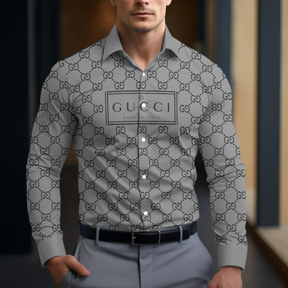 Long Sleeve Button Shirt-CCY-RDG00230487