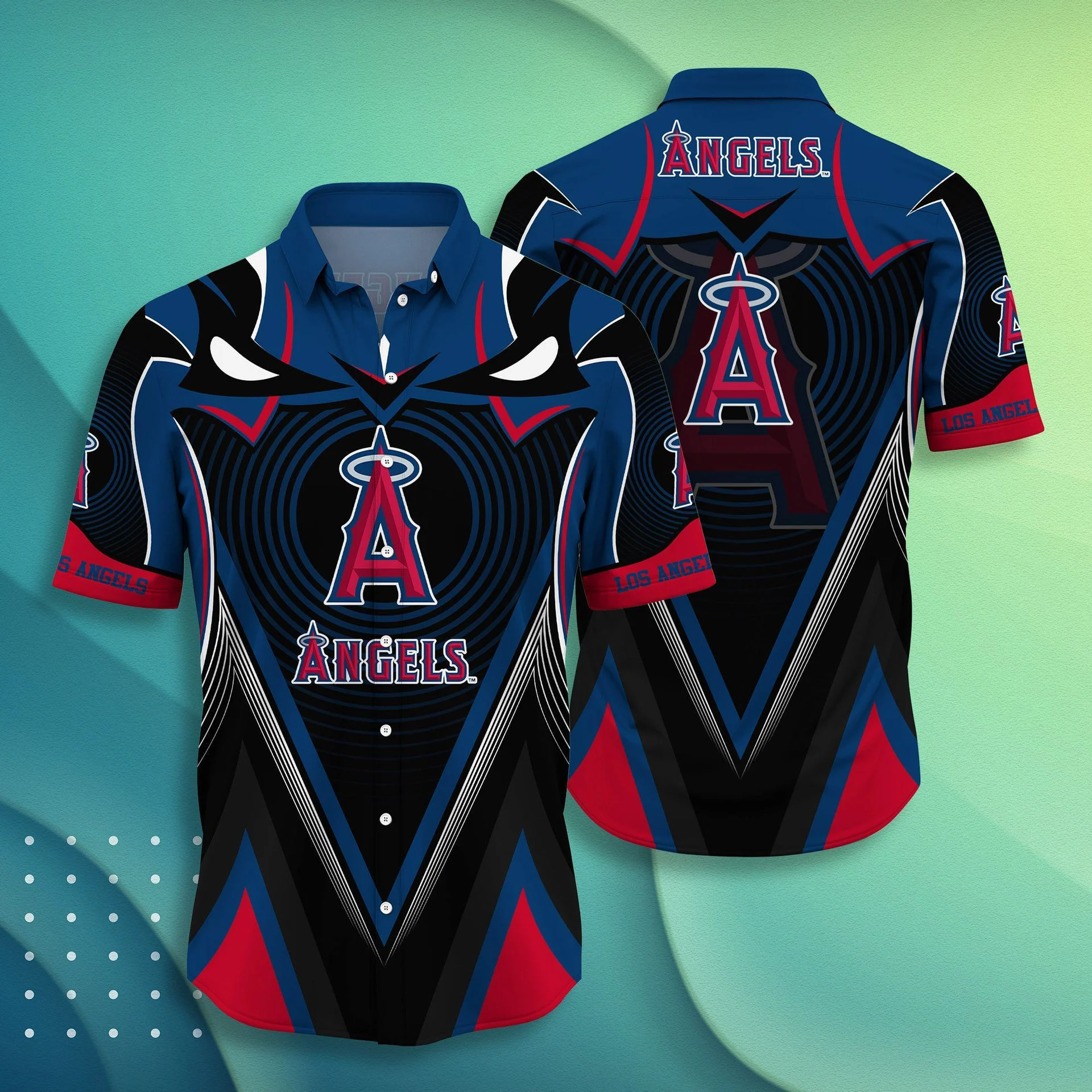 Los Angeles Angels Dark Strike Hawaiian Shirt – TeeAloha
