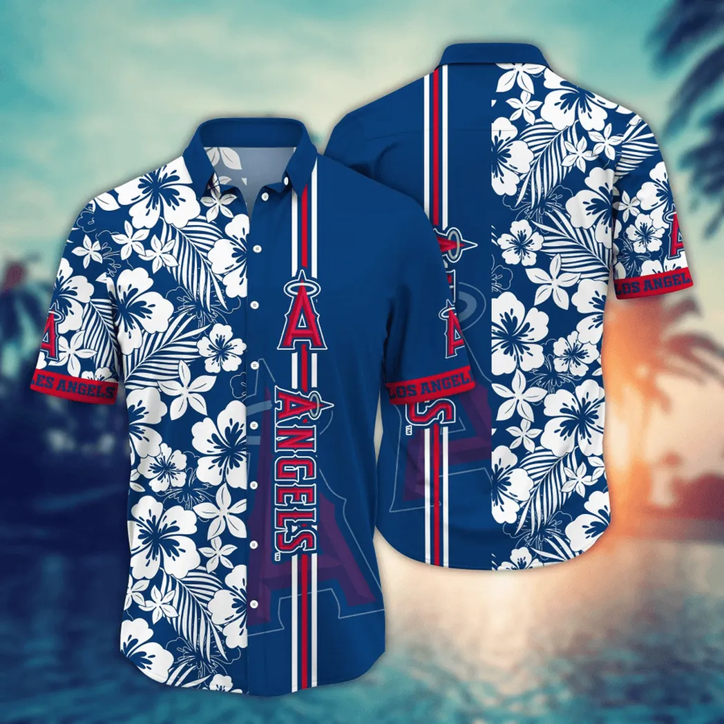 Los Angeles Angels Tropical Bloom Hawaiian Shirt – TeeAloha