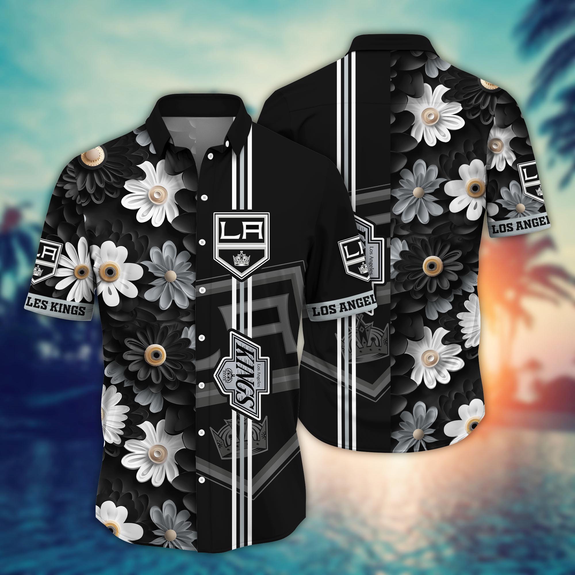 Los Angeles Kings Floral Elegance Hawaiian Shirt – TeeAloha