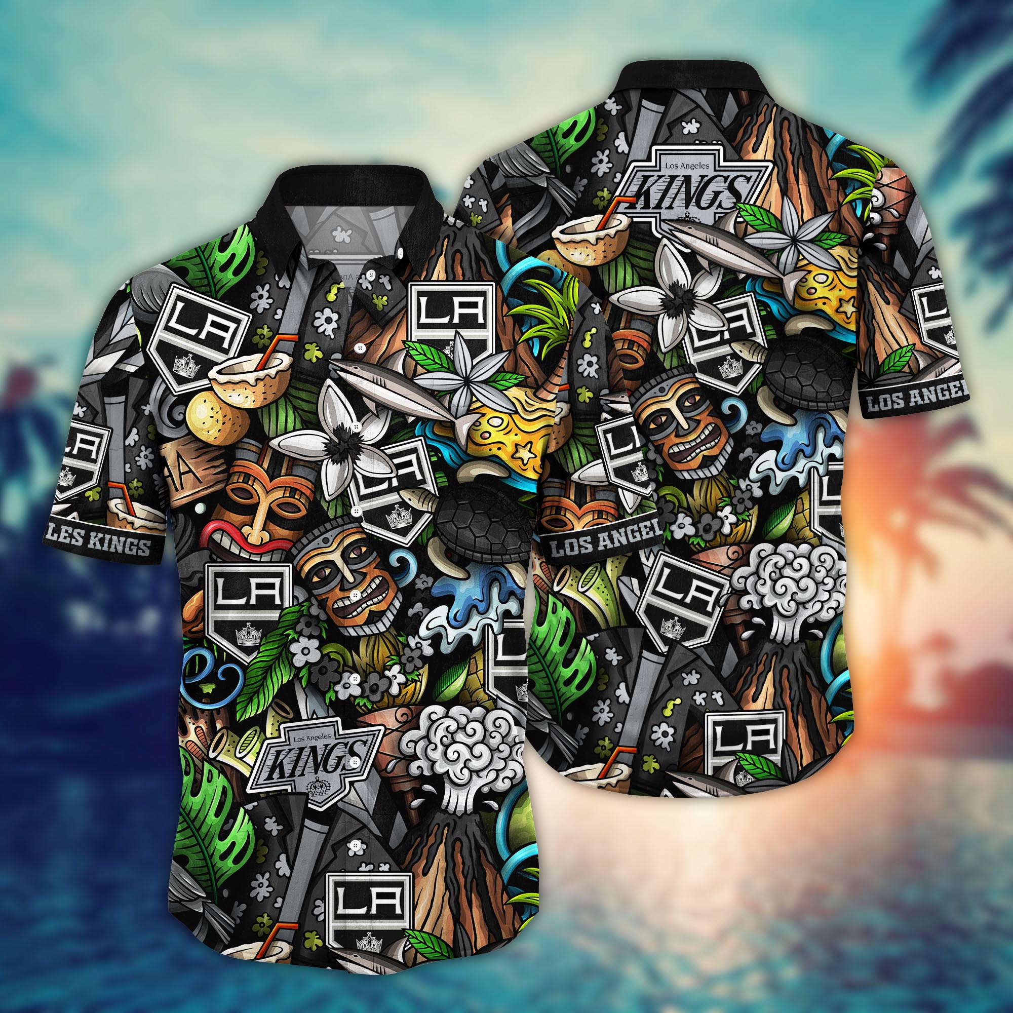 Los Angeles Kings Tropical Fusion Hawaiian Shirt – TeeAloha