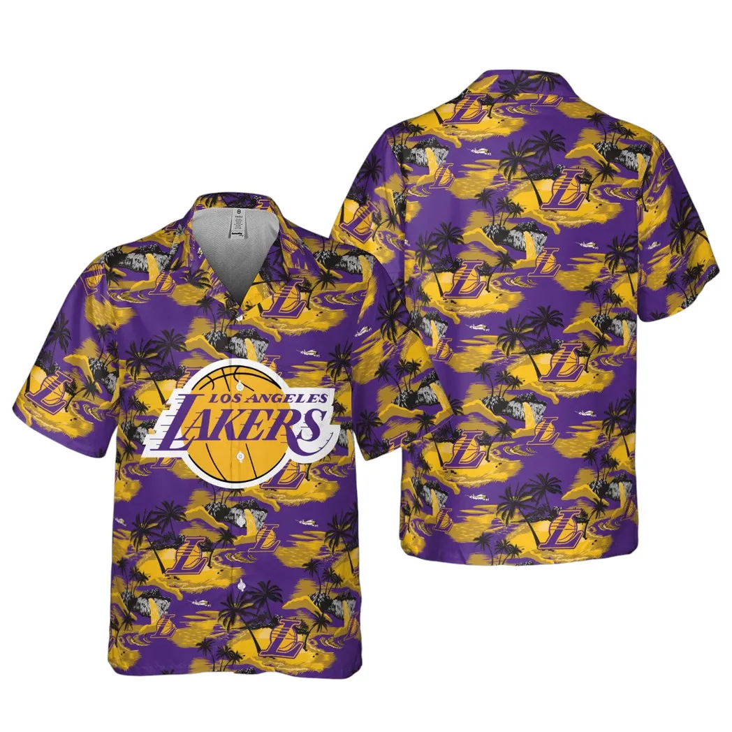 Los Angeles Lakers Sunset Surf Hawaiian Shirt – TeeAloha