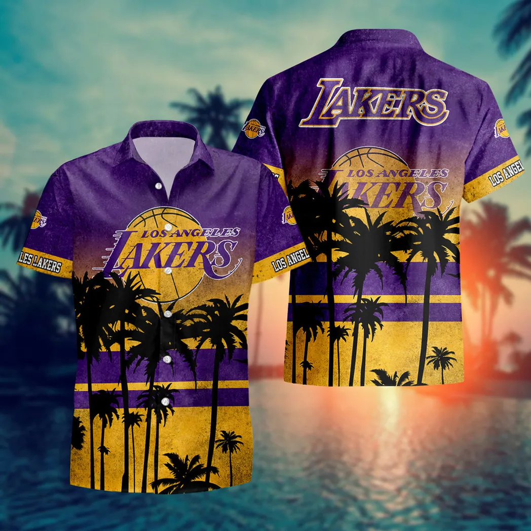 Los Angeles Lakers Tropic Sunset Hawaiian Shirt – TeeAloha