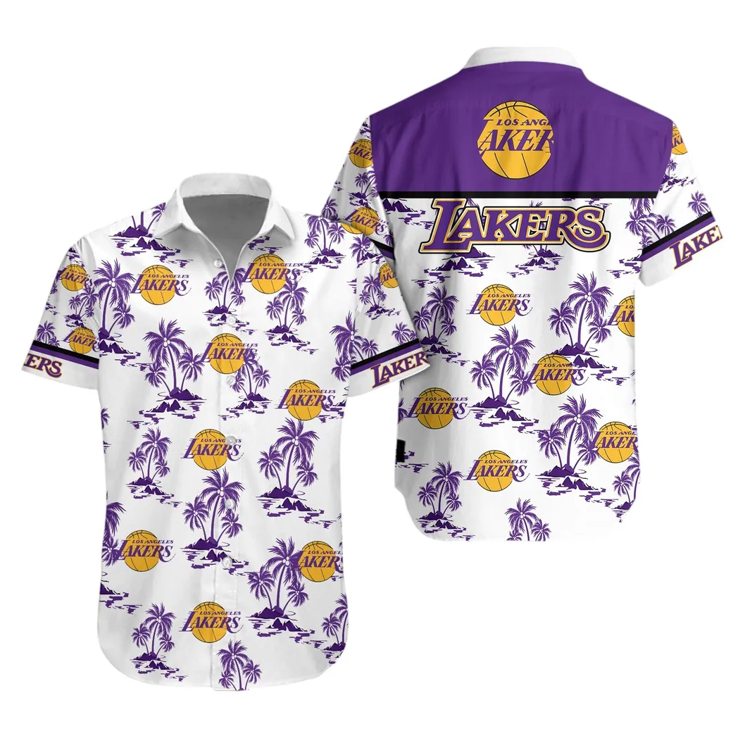 Los Angeles Lakers Tropical Wave Hawaiian Shirt – TeeAloha