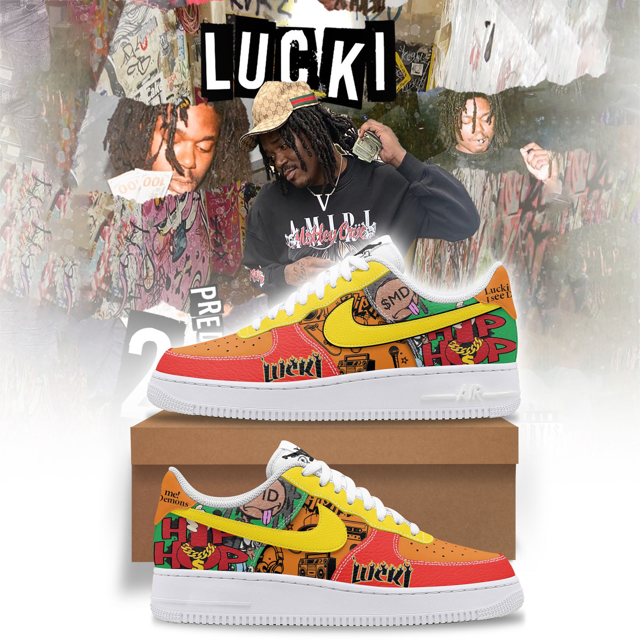 Lucki’s GEMINI  Premium Af1 Sneaker LZ 106188