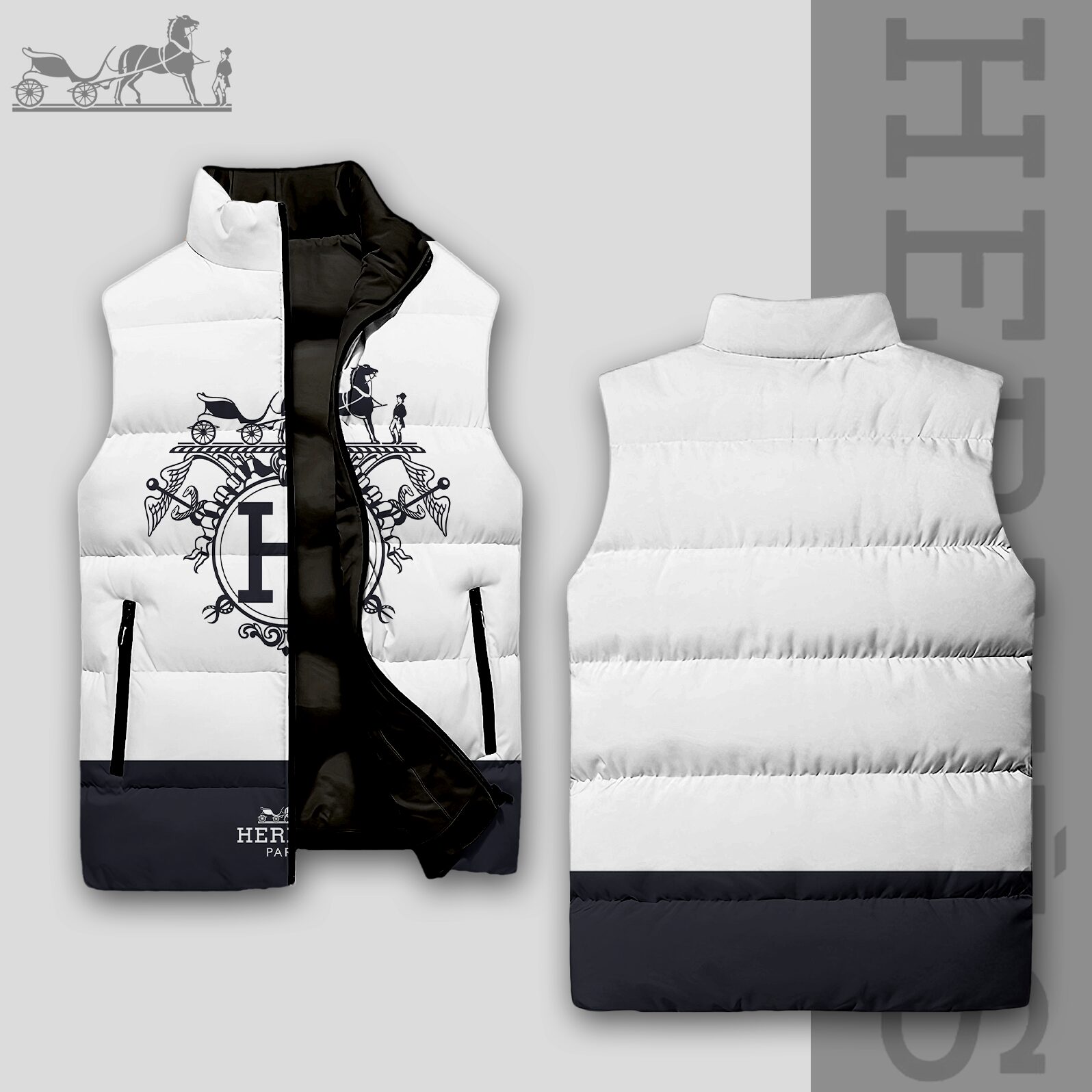 Luxury Edition 3D Sleeveless Down-Jacket-VV24101002