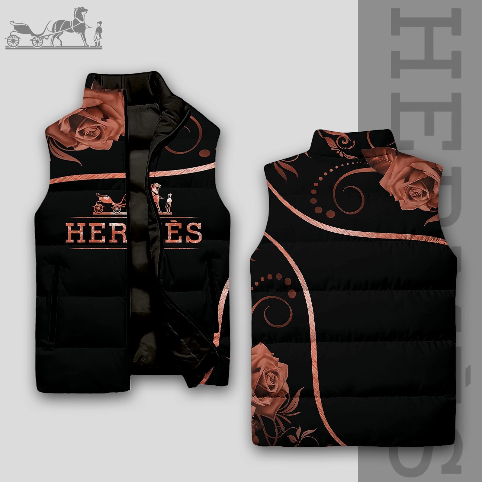 Luxury Edition 3D Sleeveless Down-Jacket-VV24101003