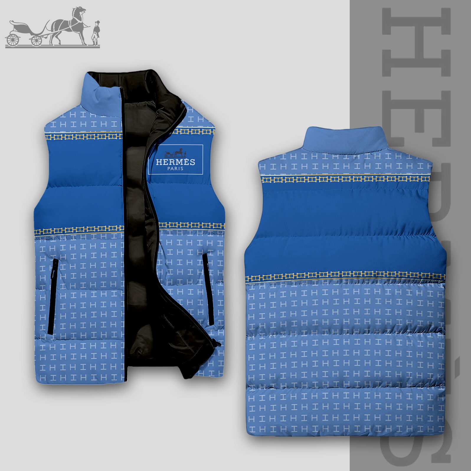 Luxury Edition 3D Sleeveless Down-Jacket-VV24101004