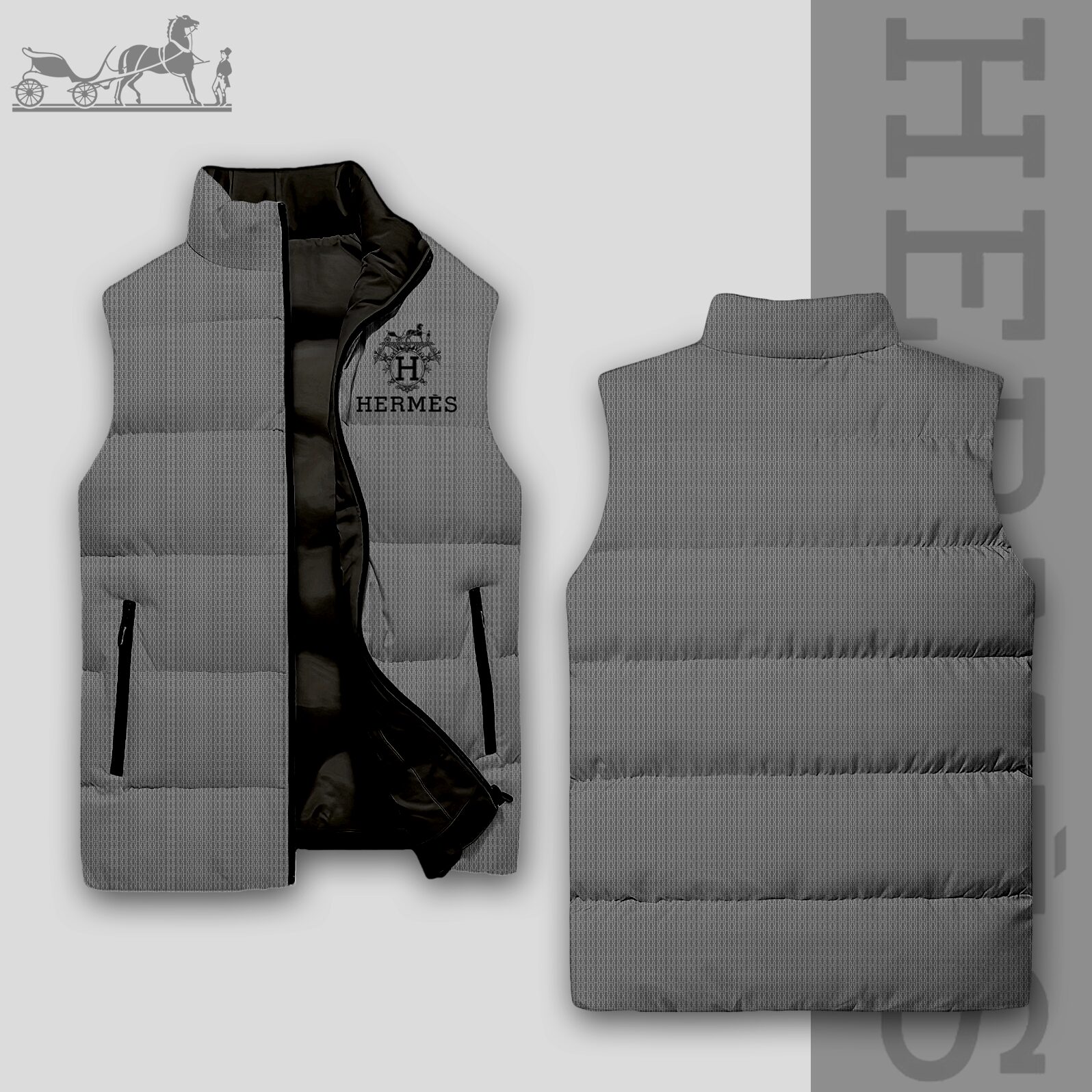 Luxury Edition 3D Sleeveless Down-Jacket-VV24101005