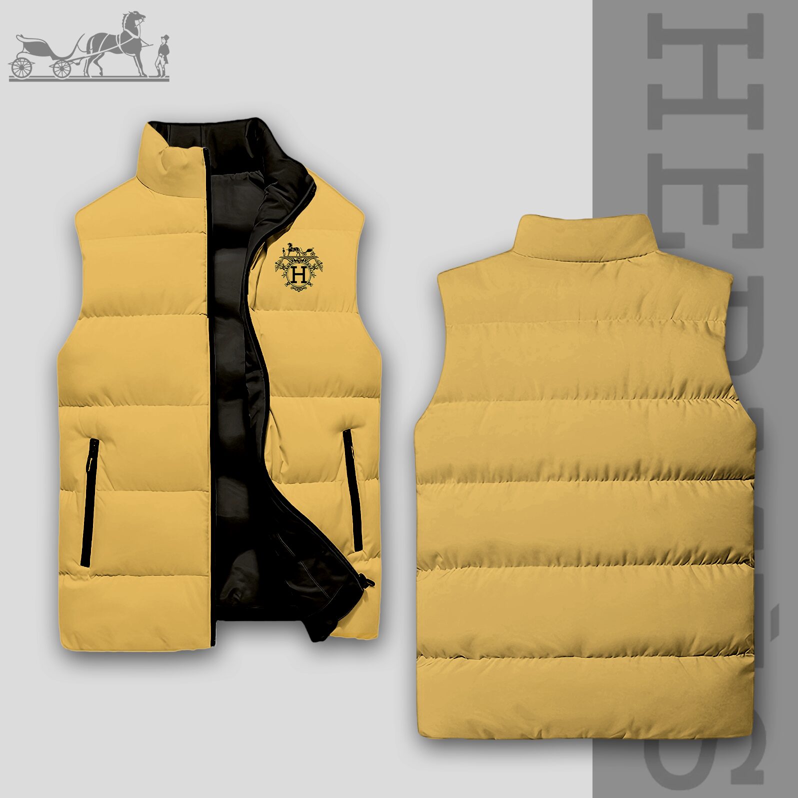 Luxury Edition 3D Sleeveless Down-Jacket-VV24101008