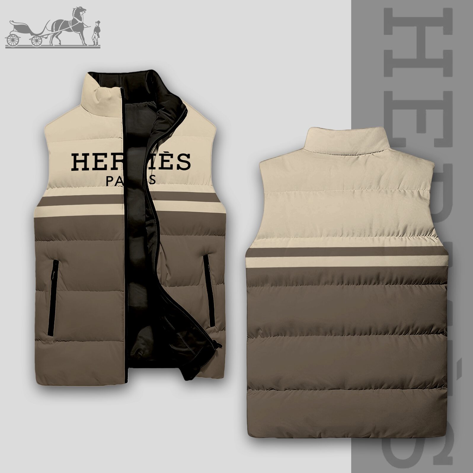 Luxury Edition 3D Sleeveless Down-Jacket-VV24101016