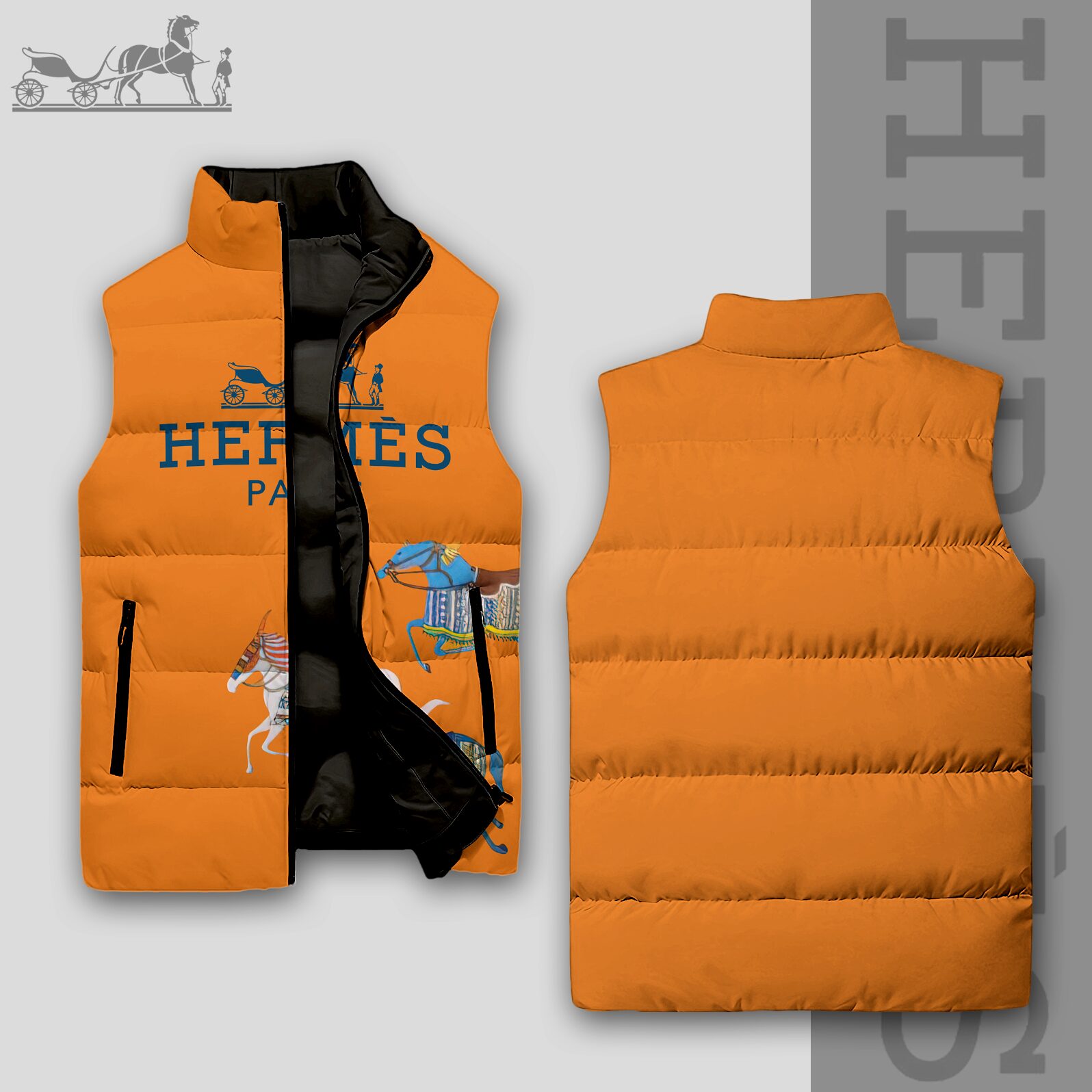 Luxury Edition 3D Sleeveless Down-Jacket-VV24101017