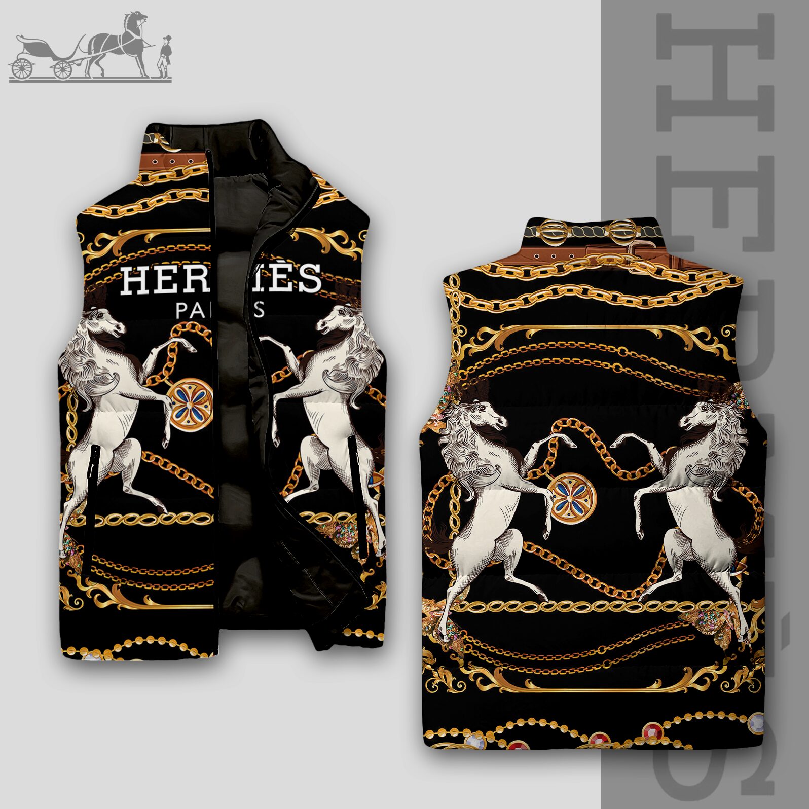 Luxury Edition 3D Sleeveless Down-Jacket-VV24101022