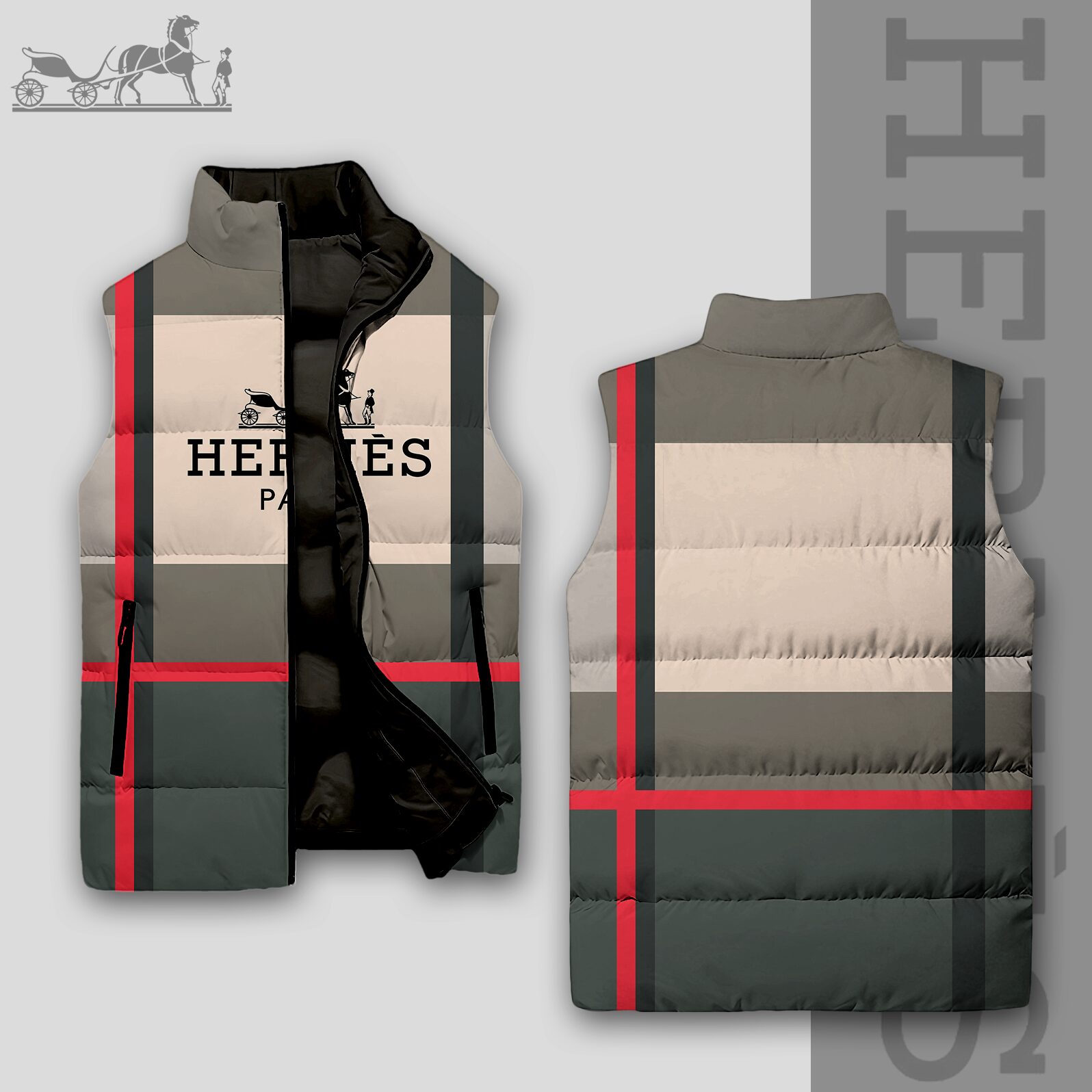 Luxury Edition 3D Sleeveless Down-Jacket-VV24101024