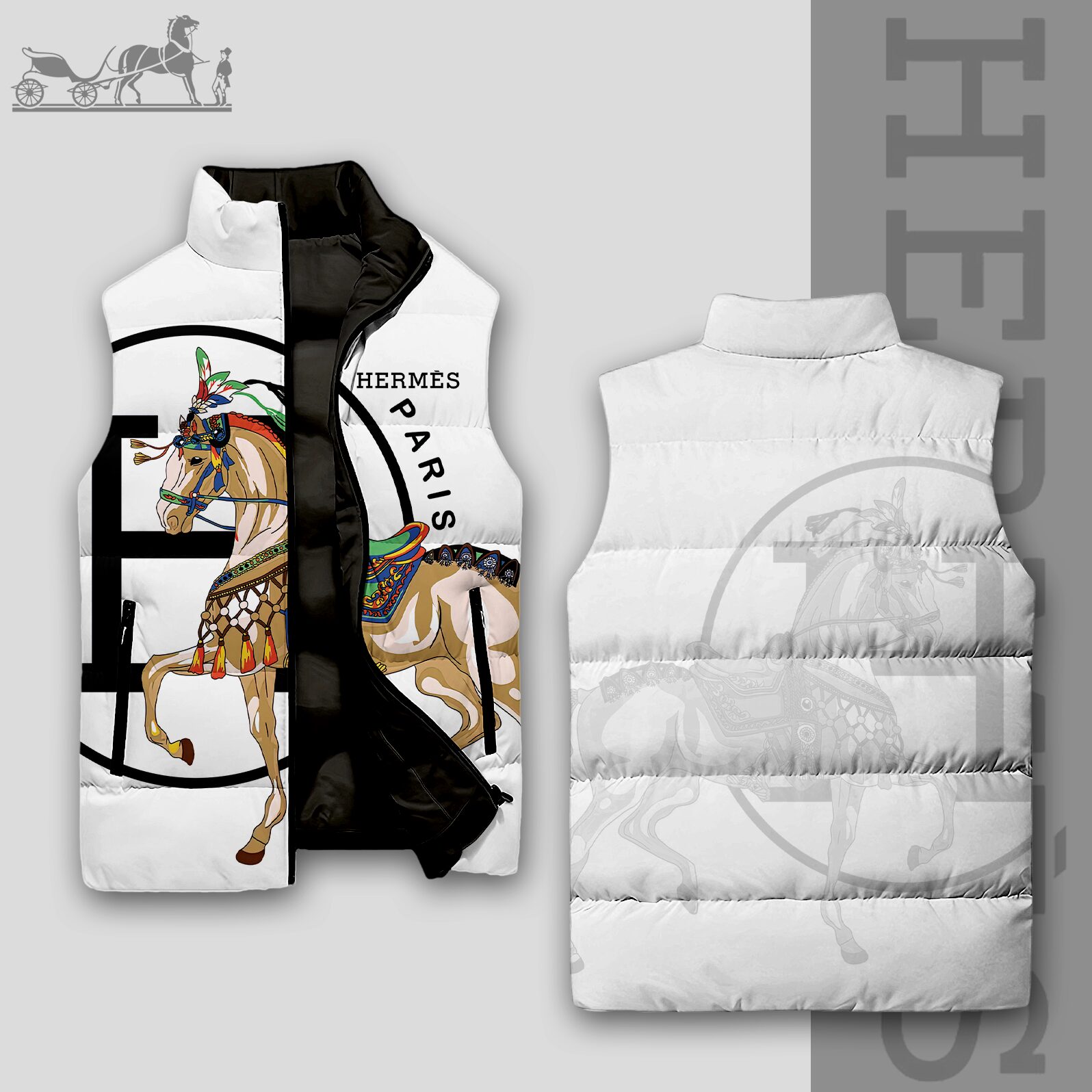 Luxury Edition 3D Sleeveless Down-Jacket-VV24101025