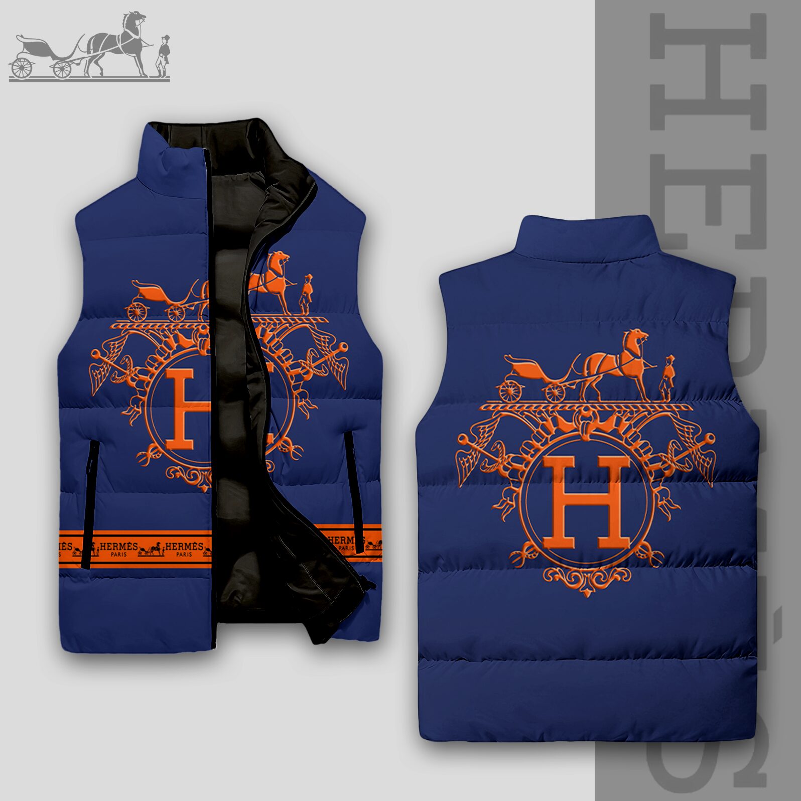 Luxury Edition 3D Sleeveless Down-Jacket-VV24101026