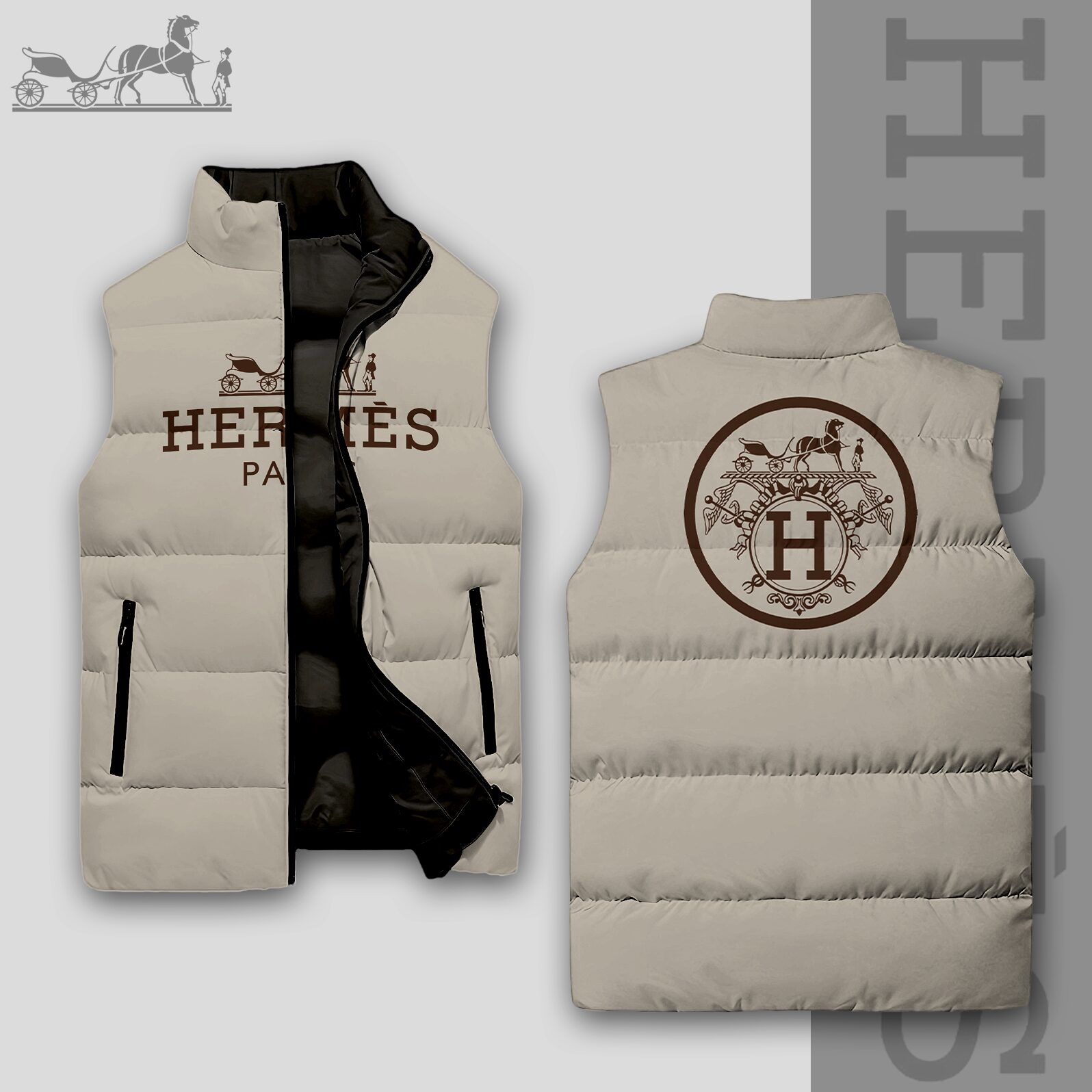 Luxury Edition 3D Sleeveless Down-Jacket-VV24101028