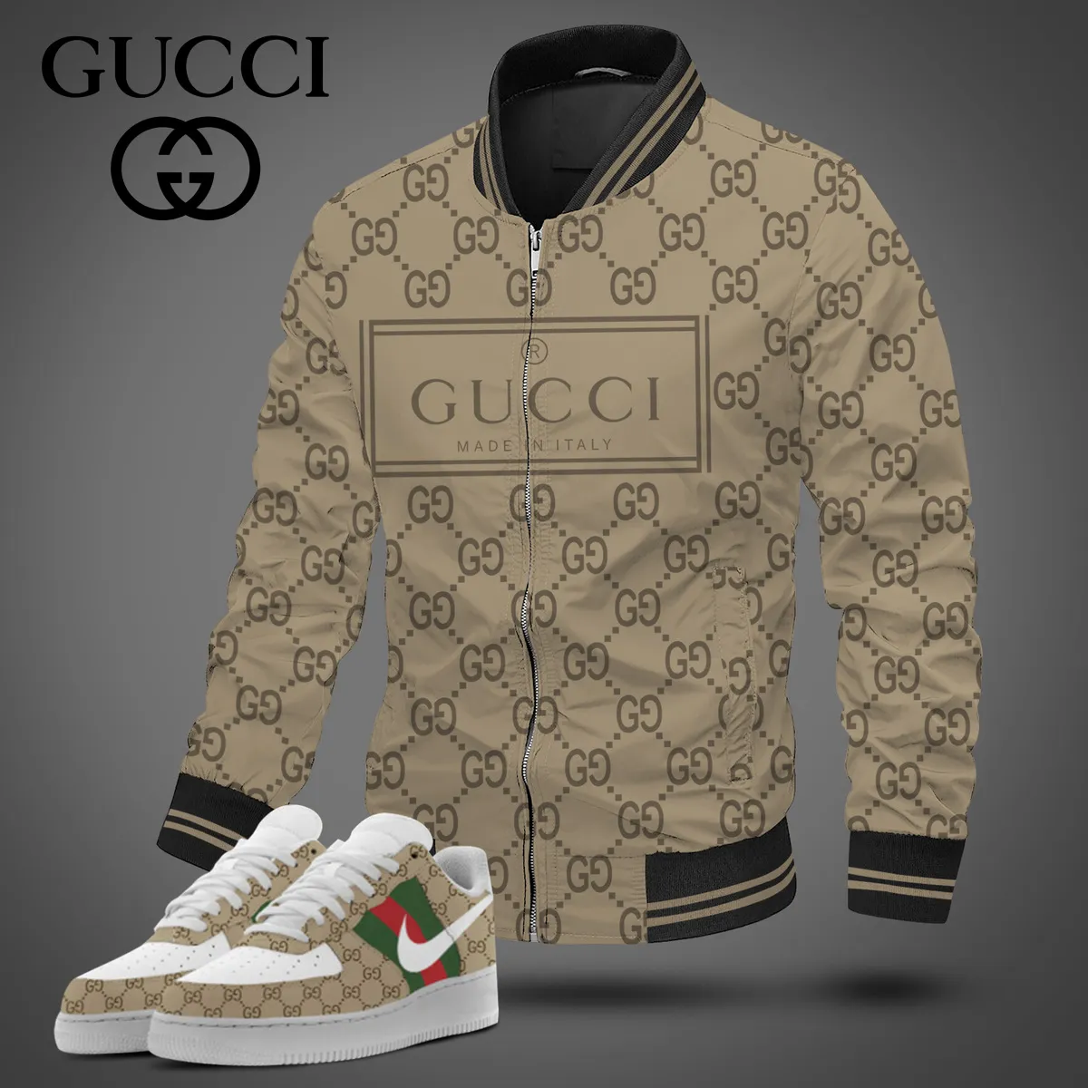 Luxury Limited Edition Jacket Match AF1 Sneaker LUX-JK+F40-0006SGYPHXB