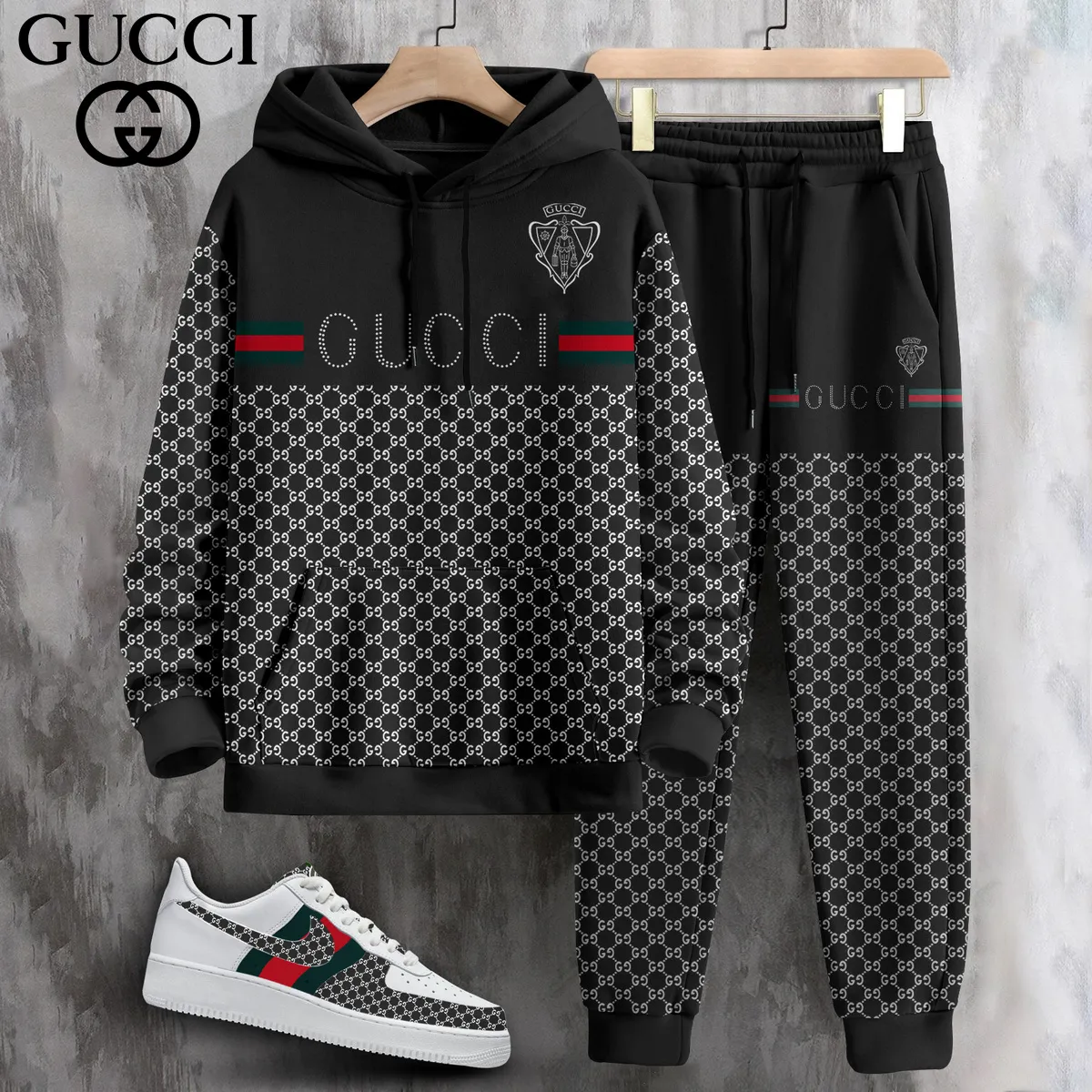 Luxury Limited Edition Set Hoodie & Pants Match AF1 Sneaker LUX-AF+CK+F40-000C0GF00HA
