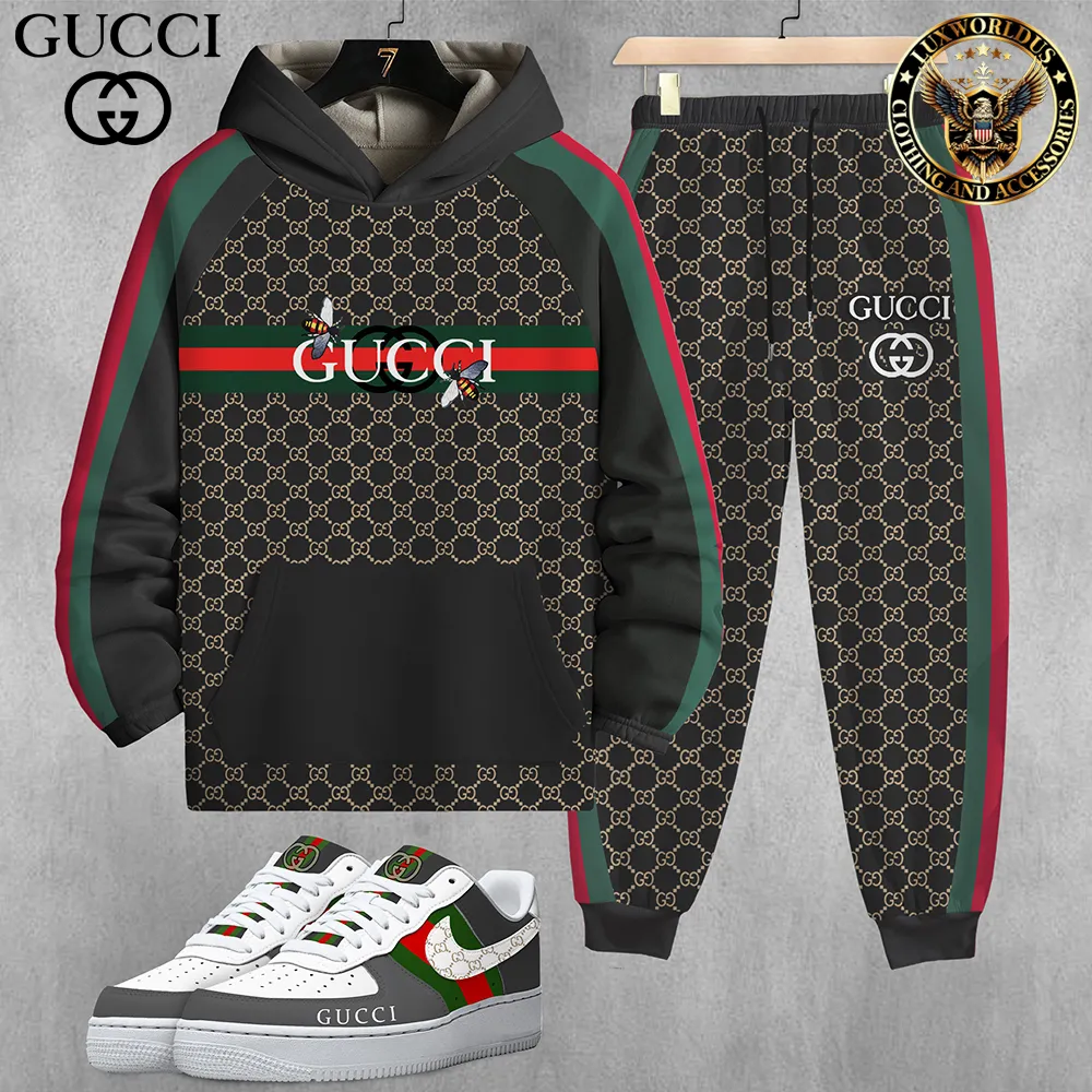 Luxury Limited Edition Set Hoodie & Pants Match AF1 Sneaker LUX-AF+CK+F40-000FIBCMG19