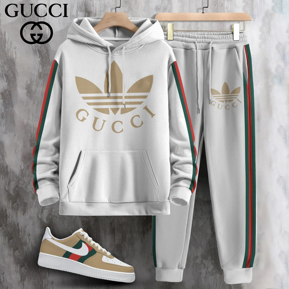 Luxury Limited Edition Set Hoodie &amp; Pants Match AF1 Sneaker LUX-AF+CK+F40-000MCZZCLT2