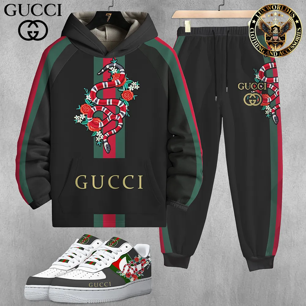 Luxury Limited Edition Set Hoodie & Pants Match AF1 Sneaker LUX-AF+CK+F40-000ONVX14Y6