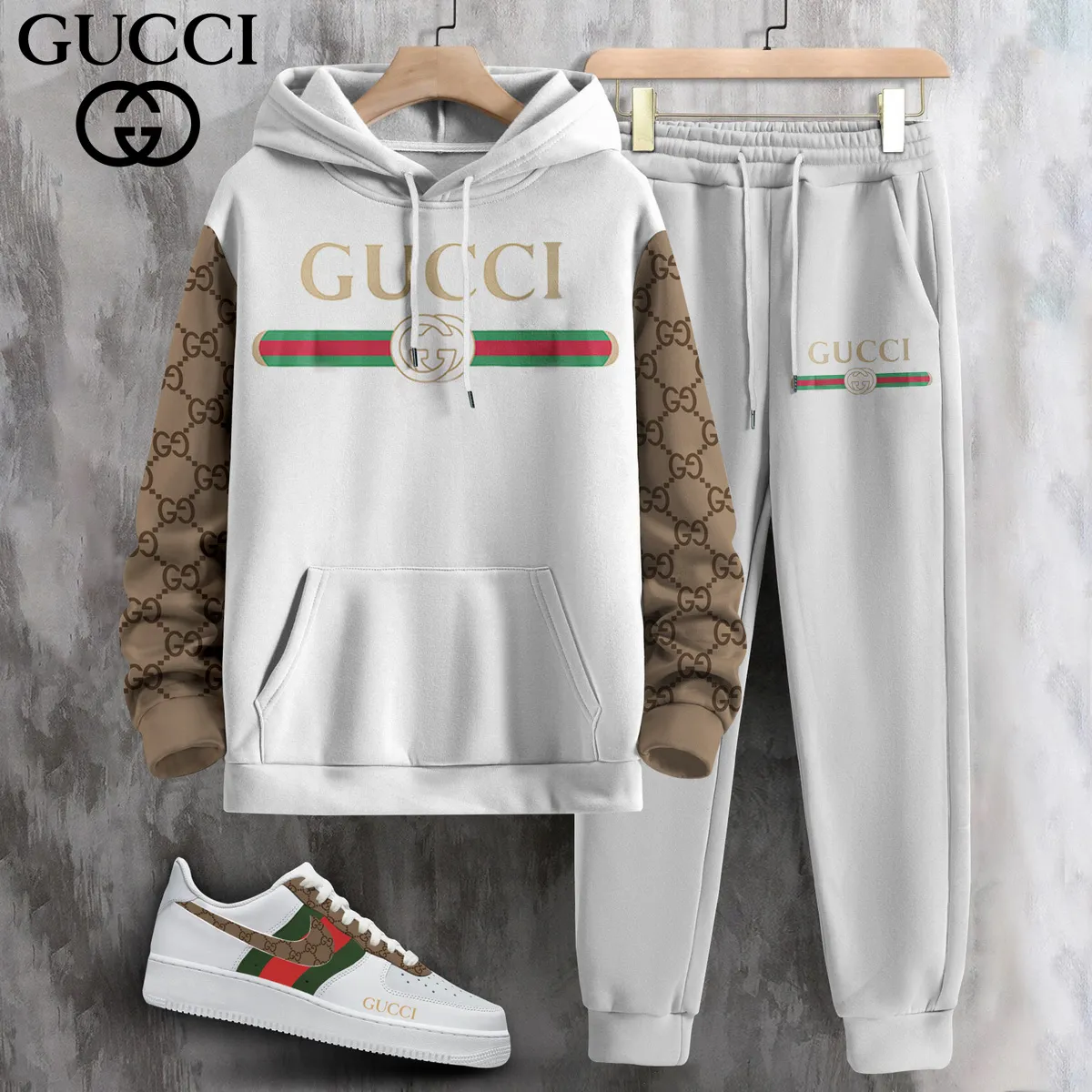 Luxury Limited Edition Set Hoodie & Pants Match AF1 Sneaker LUX-AF+CK+F40-000TCB5IYJS