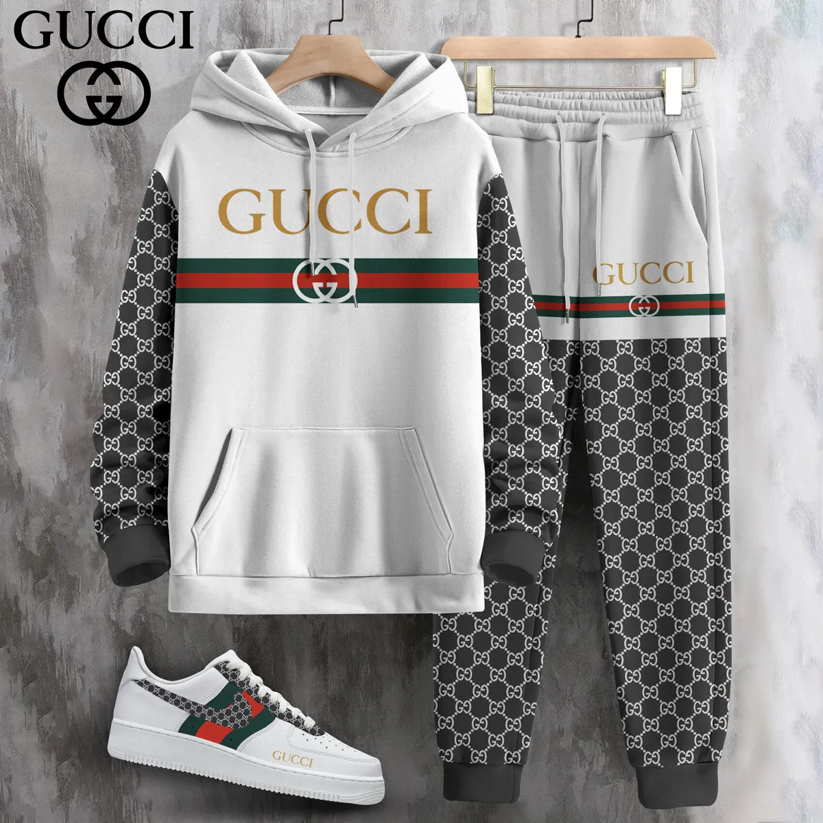 Luxury Limited Edition Set Hoodie & Pants Match AF1 Sneaker LUX-AF+CK+F40-000TICASG8O