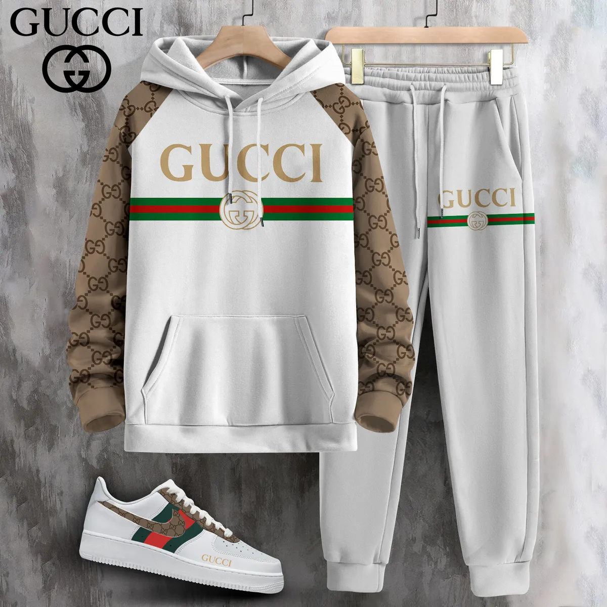 Luxury Limited Edition Set Hoodie & Pants Match AF1 Sneaker LUX-AF+CK+F40-000W7L4O27R