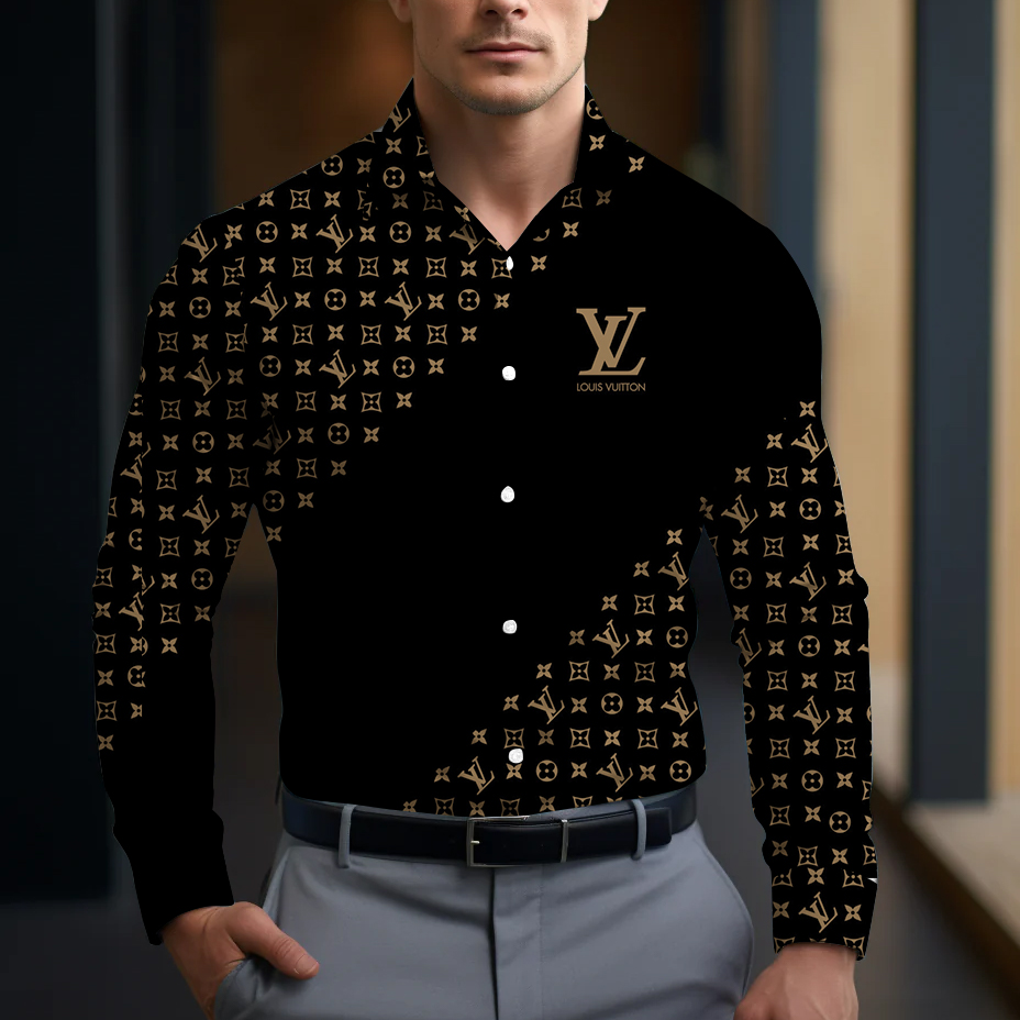Premium Long Sleeve Button Shirt 2025 LUX-CCY-09CDD10GY