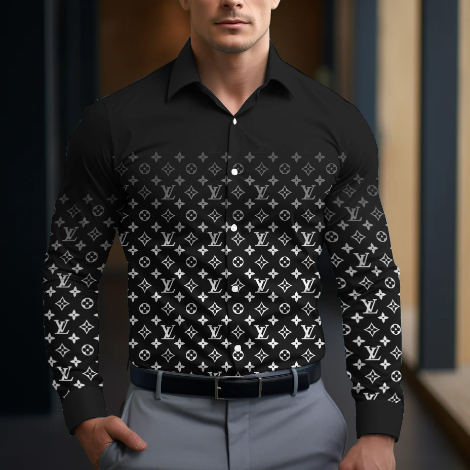 Premium Long Sleeve Button Shirt 2025 LUX-CCY-09CDD10GY