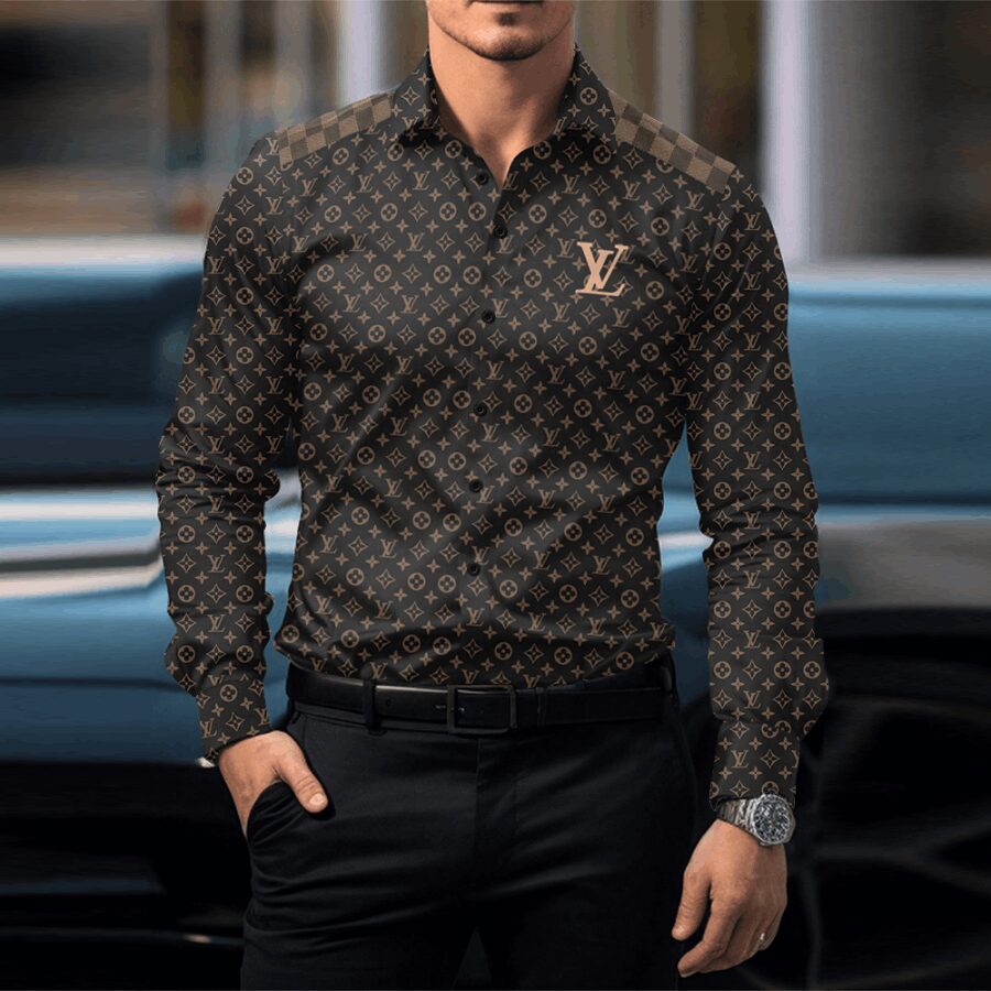 Premium Long Sleeve Button Shirt 2025 LUX-CCY-09CDD10GY