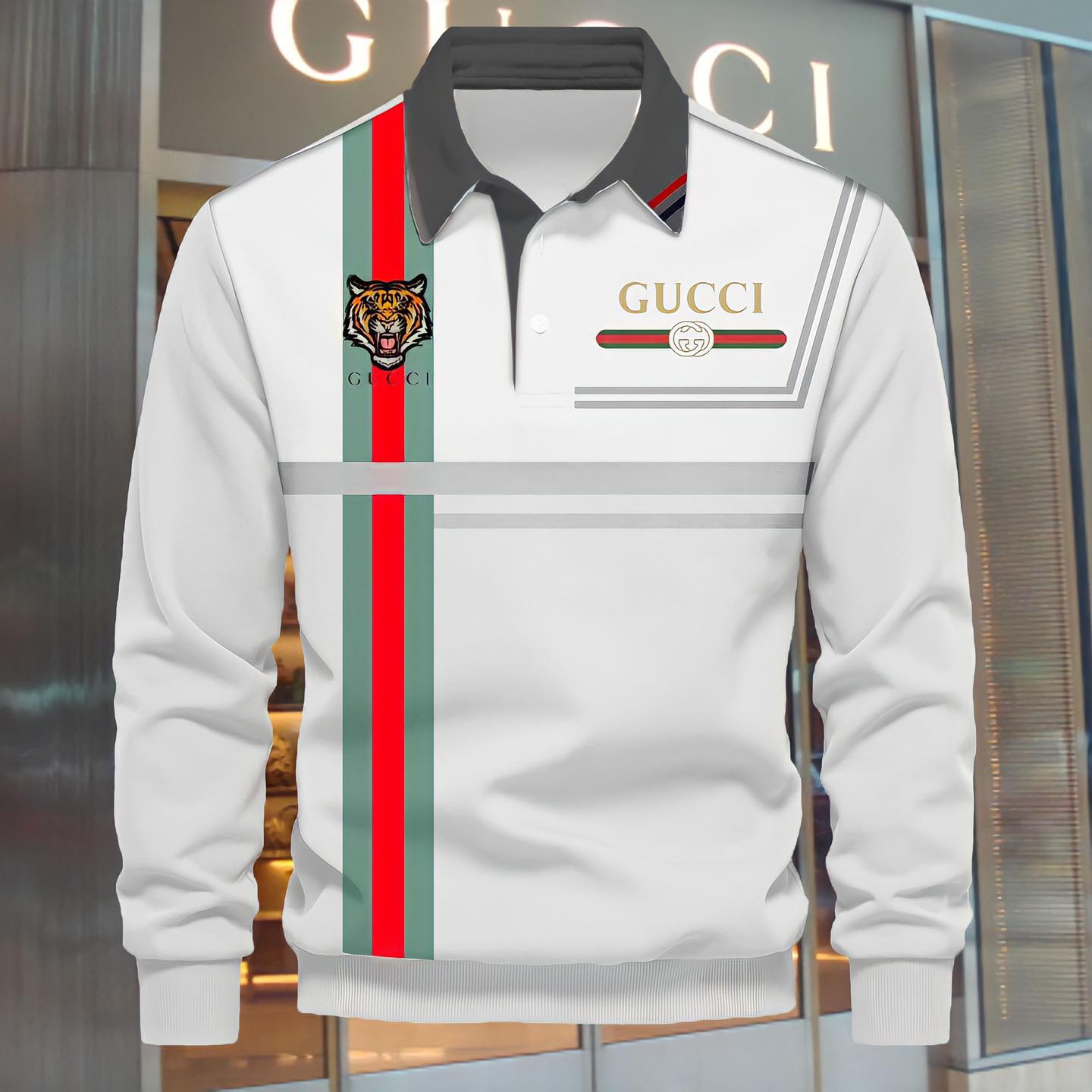 Luxury Polo Sweatshirt For Men-TDA01033